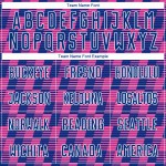 Benutzerdefiniertes Royal Pink-White Line Sublimation Fußballuniform-Trikot Benutzerdefiniertes Royal Pink-White Line Sublimation Fußballuniform-Trikot